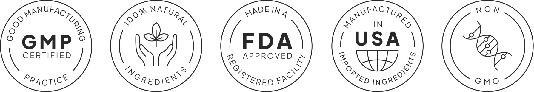 Quality and certification badges